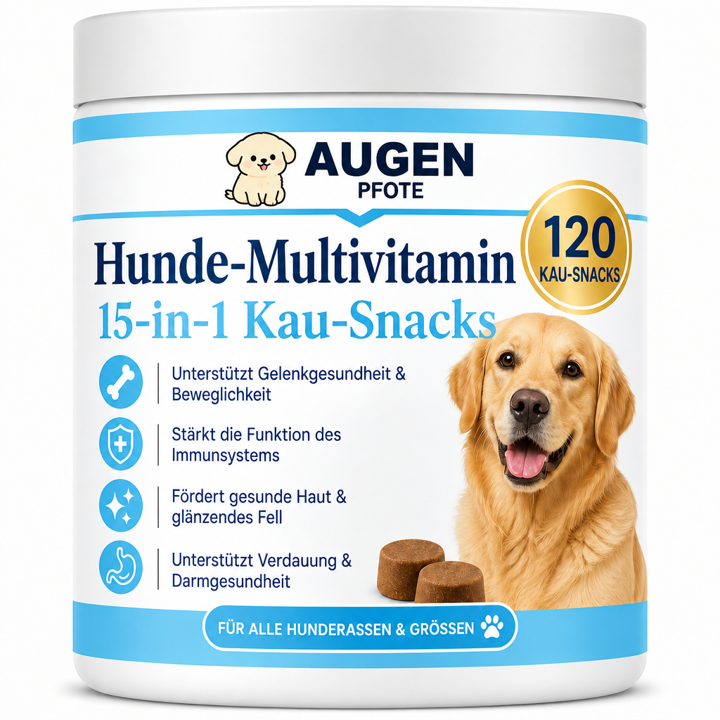 Augenpfote Multivitamin 15-in-1 Kau-Snacks Nahrungsergänzung