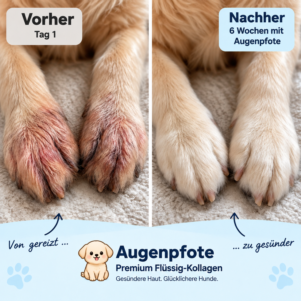 Vorher – Nachher: Pfoten nach 6 Wochen