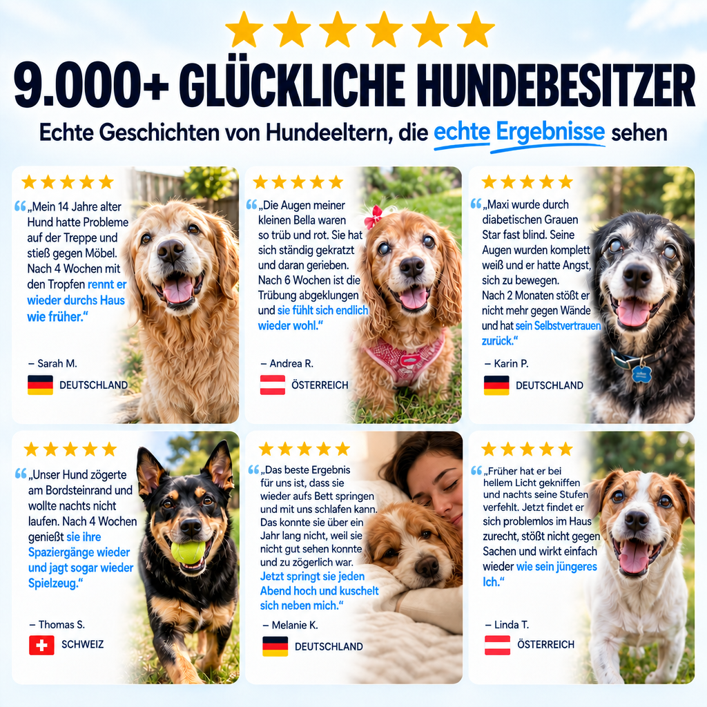 KlarBlick™ Futter-Tropfen – 9.000+ glückliche Hundebesitzer